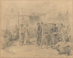 Dacoits keresésében, 1885 körül alkotó: Melton Prior