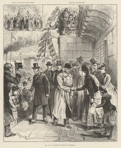 H M Stanley úr visszatér Angliába alkotó: Melton Prior