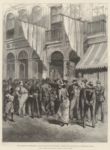 A brazil felkelés, Daily Scare Rio de Janeiróban, táviratok olvasása egy újságirodában alkotó: Melton Prior
