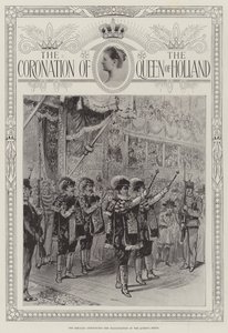 Holland királynő megkoronázása alkotó: Melton Prior