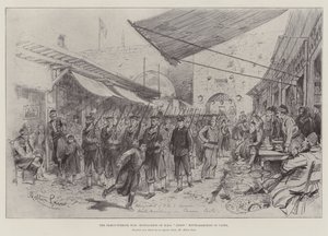A görög-török háború, a HMS Anson kékkabátosai Route-Marching in Canea