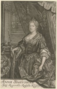 Anna Joannovna császárné portréja 1693-1740, 1733 alkotó: Mentzel