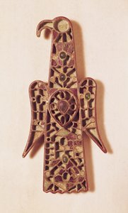 Sas alakú bross (fém és zománcozott) alkotó: Merovingian