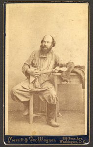 Azonosítatlan férfi portréja Balalajkával, 1886 és 1895 között. alkotó: Merritt and Van Wagner