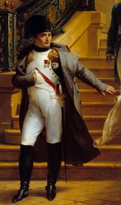 I. Napóleon császár (1769-1821) meglátogatja a királyi palotát, a Tribunátus székhelyét, és megtagadja Beaumont és Fontaine építészek 1807.08.05-i terveit, Merry Joseph Blondel (1781-1853) 1834 Sun festményének részletét. . 2,27x1,63 m Palais Royal, Párizs alkotó: Merry Joseph Blondel