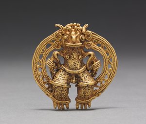 ábra Medál, c. 1000-1550 (öntött arany)