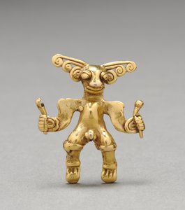 Figura medál, c. 1000-1550 (öntött arany)