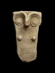 Fogantyú egy anyaistennőként megmunkált edényből, III. kora dinasztikus kor (égetett agyag) alkotó: Mesopotamian