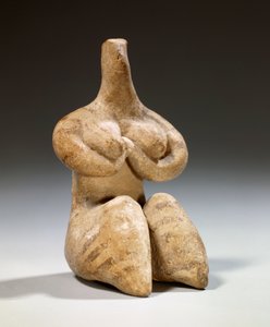 Mezopotámia: fekondit szobor terrakotta stílusban, Halaf. Kr.e. 4500. Párizs, Louvre Múzeum alkotó: Mesopotamian Mesopotamian