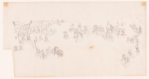 A Waterloo-i csatát ábrázoló festmény rajza alkotó: Met and Meylink