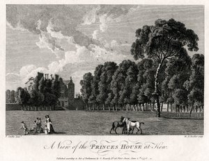 Kilátás a Princes House-ra Kew-ben, 1776