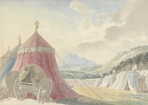 Tervezés a Haymarket Színház számára: "The Battle of Hexham", Colman the Younger