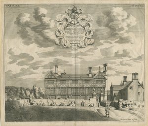 Broughton Hall: rézmetszet, nd [1653-1686] (nyomat) alkotó: Michael Burghers