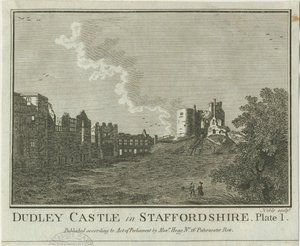 Dudley kastély: rézmetszet, nd [1653-1686] alkotó: Michael Burghers