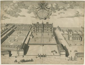 Ingestre Hall: rézmetszet, nd [1653-1686] (nyomat) alkotó: Michael Burghers