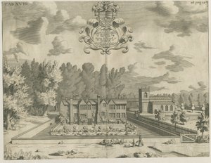 Okeover Hall: metszet, nd [1653 - 1686] alkotó: Michael Burghers