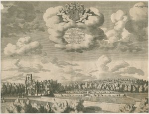 Trentham Hall: metszet, nd [1686] alkotó: Michael Burghers