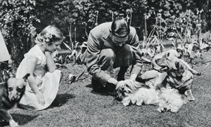 VI. György király és Margit Rose hercegnő, 1937. alkotó: Michael Chance