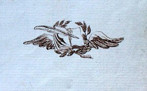 Rajz Michael Faraday vendégkönyvéből (toll és tinta papíron) alkotó: Michael Faraday