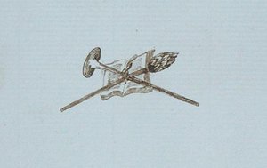Rajz Michael Faraday vendégkönyvéből (toll és tinta papíron)