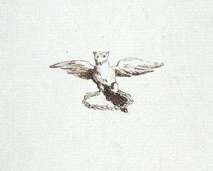 Rajz Michael Faraday albumából (toll és tinta, papír)