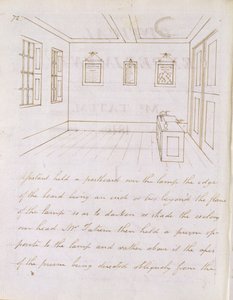 John Tatum előadóterme a Dorset Streeten, a Fleet Street mellett, 1810 (toll és tinta papíron)