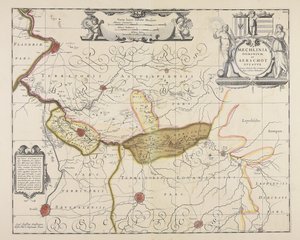 Mechlinia dominium et Aerschot ducatus / auctore Michaele Flor. a Langren ... alkotó: Michael Floris van Langren