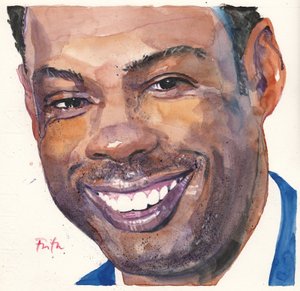 Chris Rock (akvarell) alkotó: Michael Frith