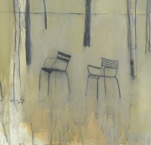 Székek, Jardin des Tuileries, 2015 (vegyes technika)