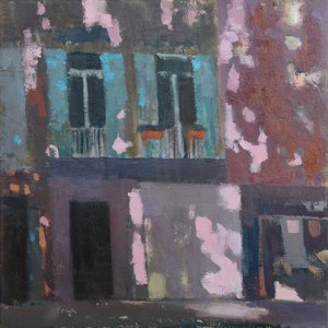 Árnyékok a falon, Provence, 2015 (olaj, vászon) alkotó: Michael G. Clark