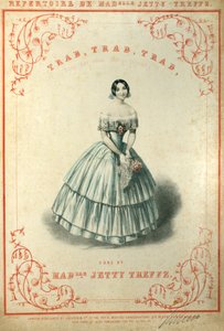 Trab, Trab, Trab (vagy, Egy nap, míg gyengéden lovagol) score cover, a repertoire de Madelle Jetty Treffz-től