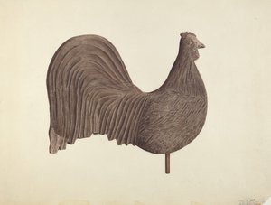 Rooster Weather Vane, valószínűleg 1940.