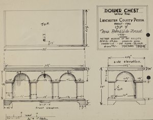 Pa. Német Dower Chest