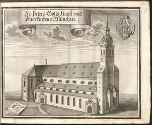Német: St Peters Gotts Hauß és plébániatemplomok Münchenben