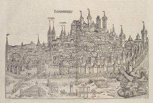 Nürnberg, 1493. alkotó: Michael Wolgemut