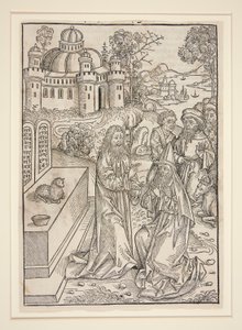 Oldal Stephan Fridolintól, A kincsőrzőtől (Nürnburg: Anton Koberger, 1491) alkotó: Michael Wolgemut