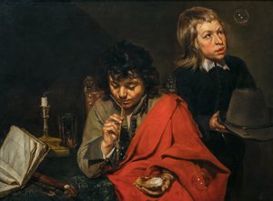 Boys Blowing Bubbles, 1640-es évek (olaj, vászon) alkotó: Michaelina Wautier