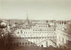 A Moszkvai Kreml Terem-palota homlokzata. Albumin Fotó: Michail Michailoich Panov (1836-1894) alkotó: Michail Michailovich Panov