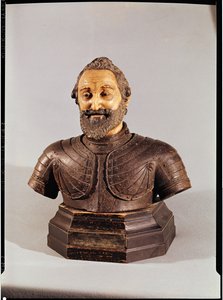 Henrik (1553-1610) mellszobra (viasz és kő)