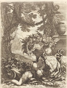 Faun ölelkezik egy Bacchante alkotó: Michel Dorigny
