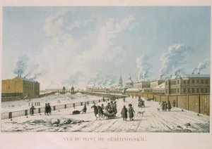A Szemjonovszkij-híd Szentpéterváron, 1813