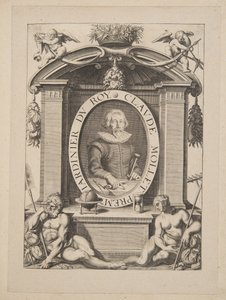 Claude Mollet, a Roy első kertésze, a Theater des Plans et Jardinages, pub.1652 (metszet)