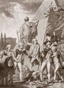 Michel Picquenot (1747-1814). A filozófia és a hazaszeretet allegóriái, az előítéletek démonának győztesei - Philosophy et le Patriotisme victors du demon des Prejudices - Michel Picquenot (1747-1814). alkotó: Michel Picquenot