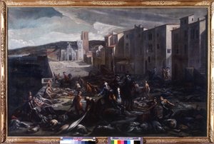 A Chevalier Roze leleplezi a Tourette-et a pestis idején, 8. század (olaj, vászon)