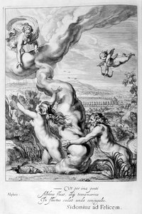 Arethusa, akit Alfeusz üldöz, és szökőkúttá változtatta, 1655