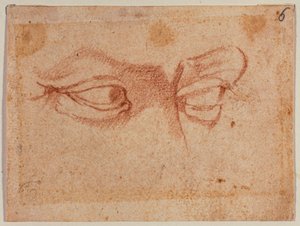 A szemek tanulmányozása alkotó: Michelangelo (after) Buonarroti