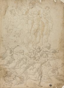 A Hermre lövő íjászok, Bacchus diadala és más tanulmányok alkotó: Michelangelo Buonarroti