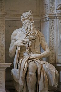 Mózes részlete II. Julius sírjából, 1515-ös márvány
