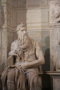 Mózes részlete II. Julius sírjából, 1515-ös márvány