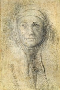 Egy nő feje alkotó: Michelangelo Buonarroti